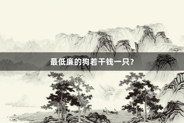 最低廉的狗若干钱一只？